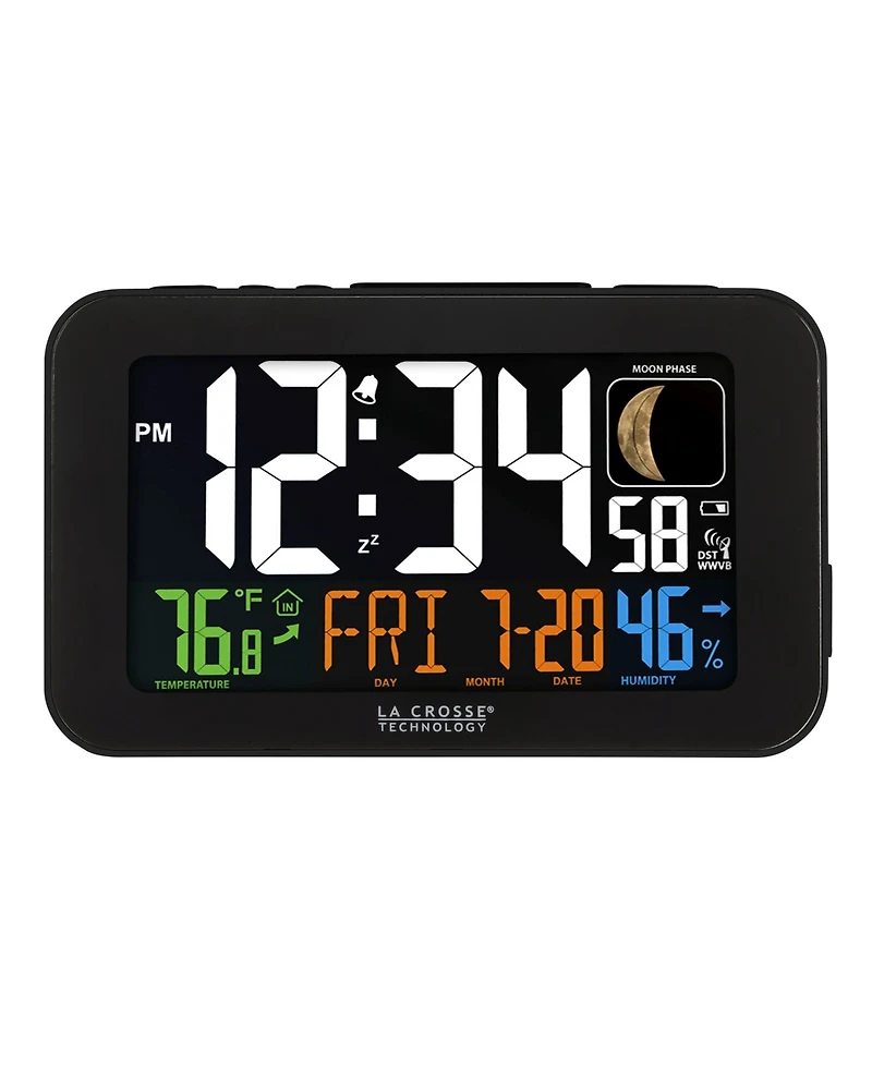 La Crosse Technology Color Led Alarm Clock with Usb Charging Port