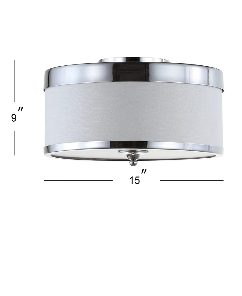 Jonathan Y David 15" Metal Led Flush Mount