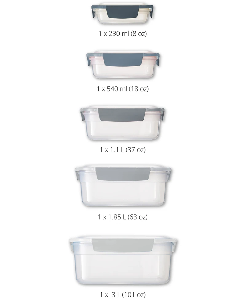 Joseph Joseph Nest Lock 10-Pc. Food Storage Container Set, Editions