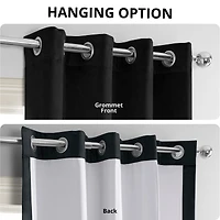 Half Price Drapes Warm Black Grommet Signature Velvet Blackout Curtain