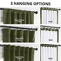 Half Price Drapes Hunter Green Signature Velvet Blackout Curtain