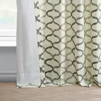 Half Price Drapes Illusions Geometric Printed Cotton Room Darkening Curtain