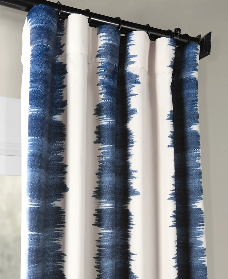 Half Price Drapes Flambe Striped Room Darkening Curtain
