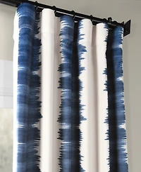 Half Price Drapes Flambe Striped Room Darkening Curtain