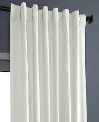 Half Price Drapes Fresh Popcorn Solid Cotton Hotel Blackout Curtain