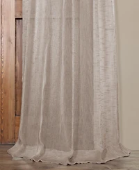 Half Price Drapes Open Weave Linen Blend Sheer Curtain