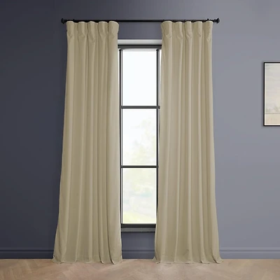 Half Price Drapes Heritage Plush Velvet Room Darkening Curtain