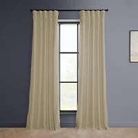 Half Price Drapes Heritage Plush Velvet Room Darkening Curtain