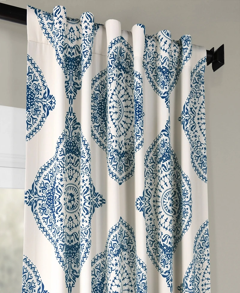 Half Price Drapes Henna Emblem Room Darkening Curtain