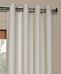 Half Price Drapes Grommet Bellino Textured Faux Linen Room Darkening Curtains For Bedroom & Living Room Curtains(1 Panel