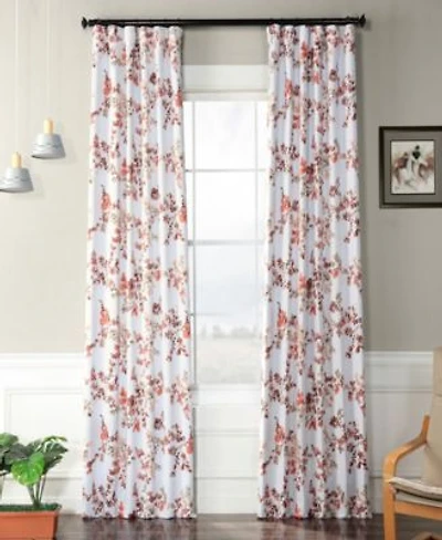 Half Price Drapes Antique Elm Floral Room Darkening Curtain