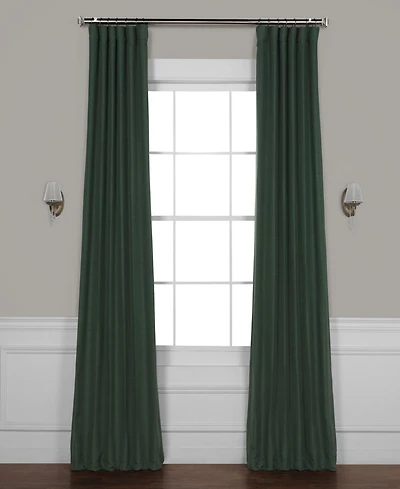 Half Price Drapes Bellino Textured Faux Linen Room Darkening Curtains For Bedroom and Living Room Curtains(1 Panel