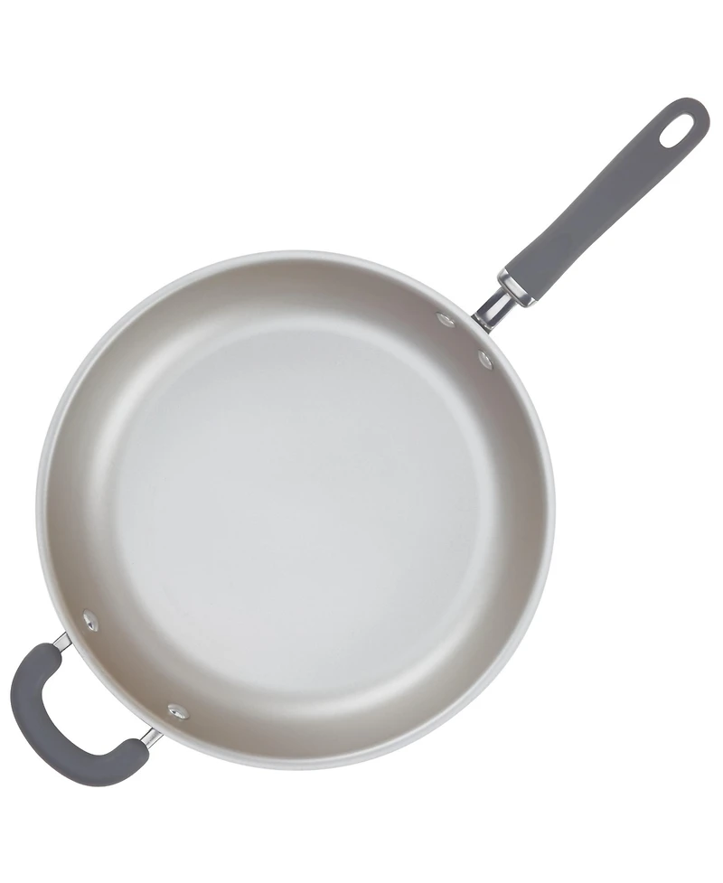 Rachael Ray Create Delicious Aluminum Nonstick 12.5" Open Deep Skillet