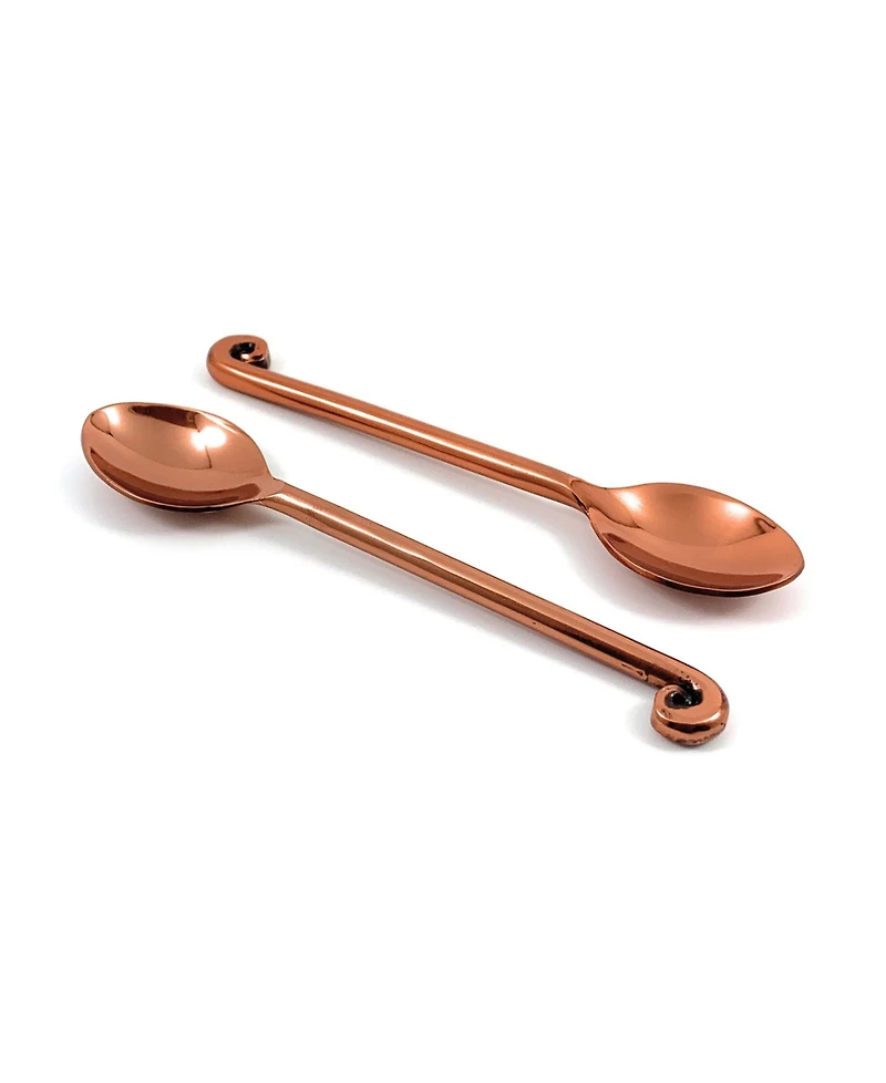 Copper Finish Teaspoons - Set of 6