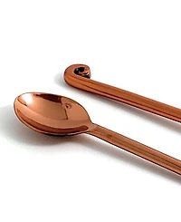 Copper Finish Teaspoons - Set of 6