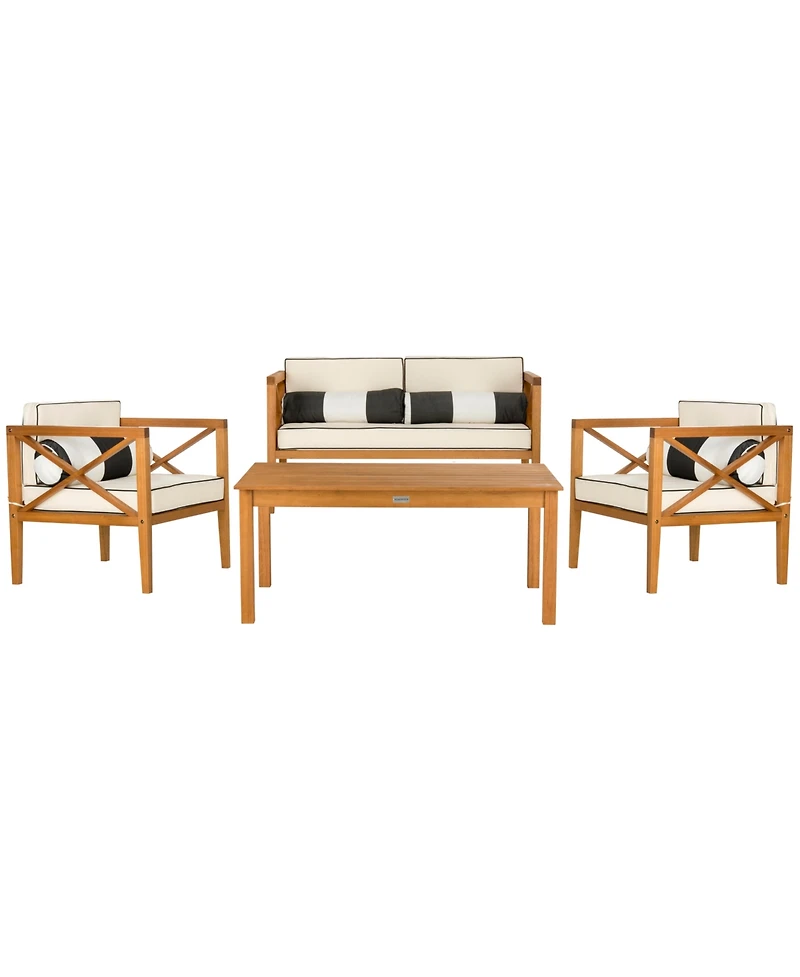Nunzio 4Pc Outdoor Seating Set with Pillows