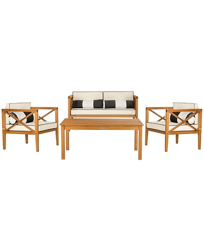 Nunzio 4Pc Outdoor Seating Set with Pillows