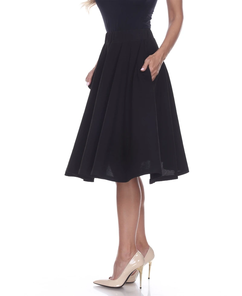 White Mark Saya Flare Skirt