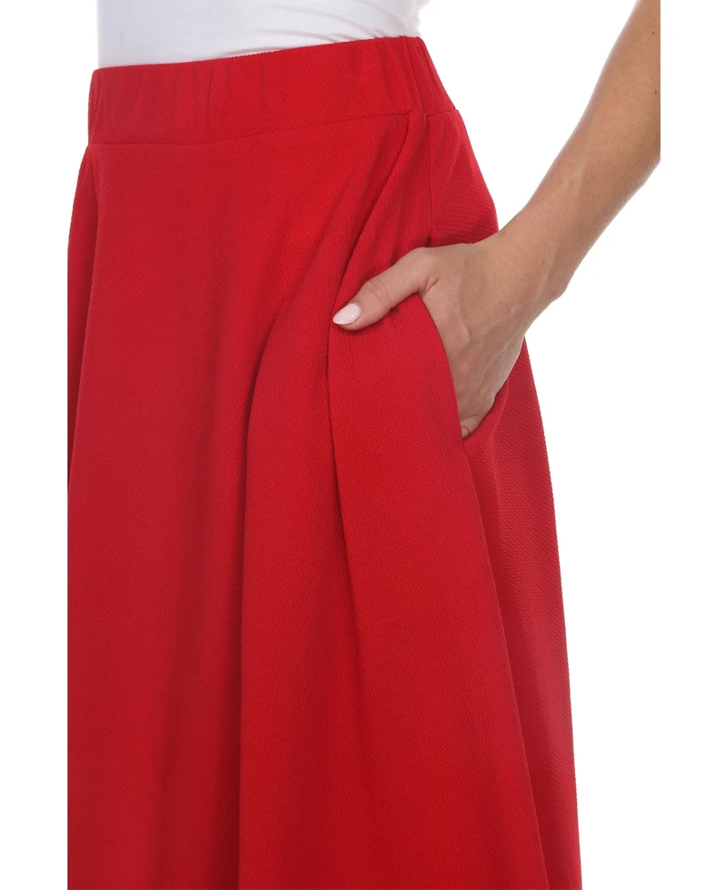 White Mark Saya Flare Skirt