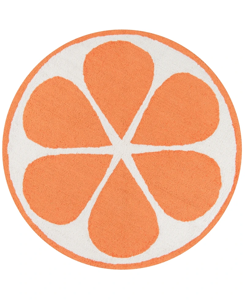 Novogratz Cucina Cna-1 Orange 3' x 3' Round Area Rug