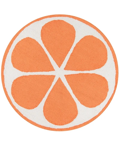 Novogratz Cucina Cna-1 Orange 3' x 3' Round Area Rug
