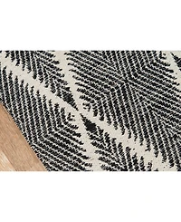 Erin Gates River Riv-1 Machine-Washable Beacon Denim 5' x 7'6" Area Rug
