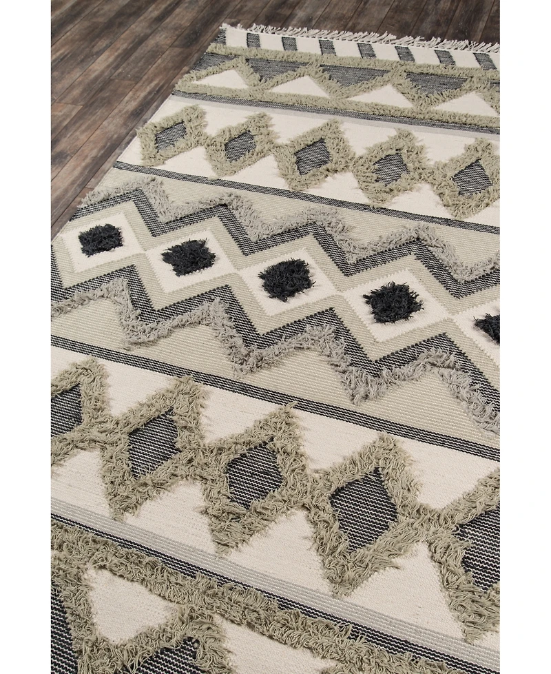Novogratz Indio Ind-4 Sage 2'3" x 7'10" Runner Area Rug