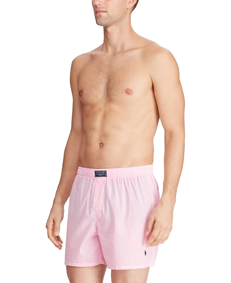 Polo Ralph Lauren Men's Plaid Single-Button Fly Boxers