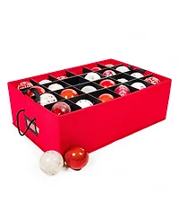 Santa's Bag 2 Tray Christmas Ornament Storage Box with Dividers