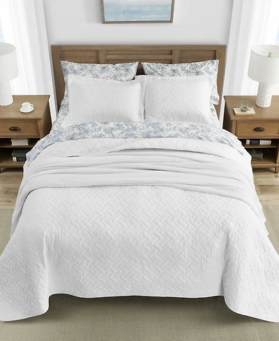 Tommy Bahama Home Solid Reversible 3-Piece Quilt Set, King