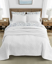 Tommy Bahama Home Solid Reversible 3-Piece Quilt Set, King
