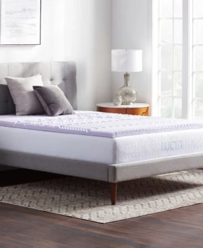 Lucid Dream Collection 5 Zone Lavender Memory Foam Mattress Toppers