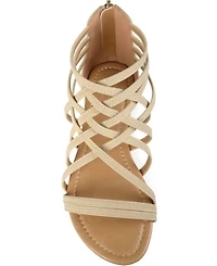 Journee Collection Women's Hanni Wide Width Crisscross Strappy Flat Sandals