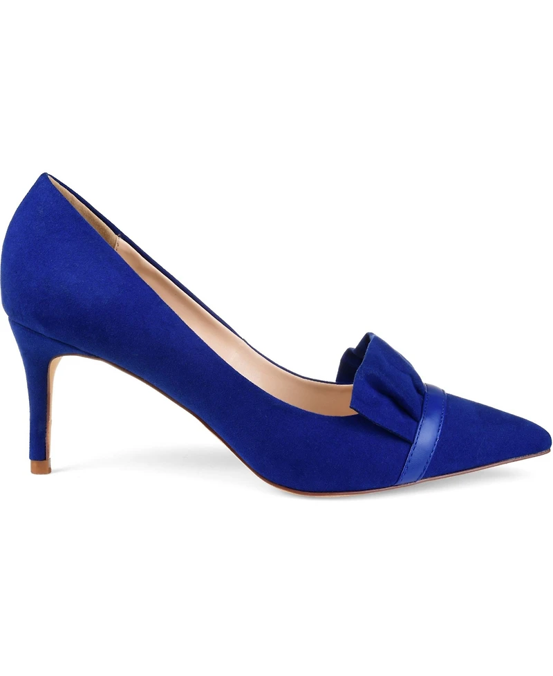 Journee Collection Women's Marek Ruffle Detail Dress Pumps