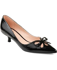 Journee Collection Women's Lutana Pointed Toe Kitten Heel Pumps