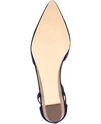 Journee Collection Women's Arkie Pointed Toe Ankle Strap Wedges