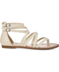 Journee Collection Women's Zailie Strappy Gladiator Flat Sandals