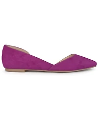 Journee Collection Women's Ester D'orsay Pointed Toe Flats