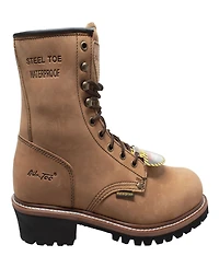 AdTec Men's 9" Waterproof Steel Toe Logger