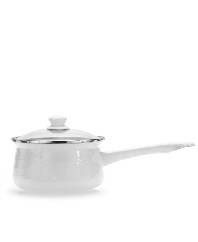 Golden Rabbit Swirl Enamelware Collection 5 Cup Sauce Pan