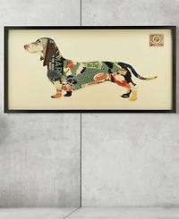 Empire Art Direct 'Dachshund' Dimensional Collage Wall Art - 25'' x 48''