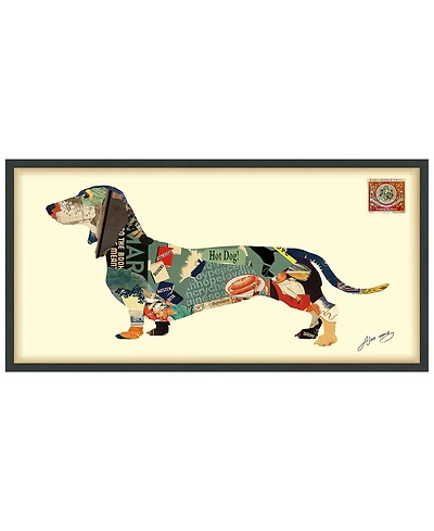 Empire Art Direct 'Dachshund' Dimensional Collage Wall Art - 25'' x 48''