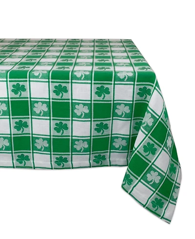 Shamrock Woven Check Tablecloth 60" x 84"