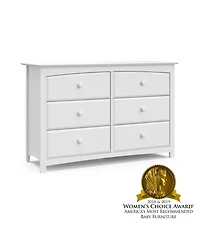 Storkcraft Kenton 6 Drawer Bedroom or Kids Nursery Dresser - Overmax