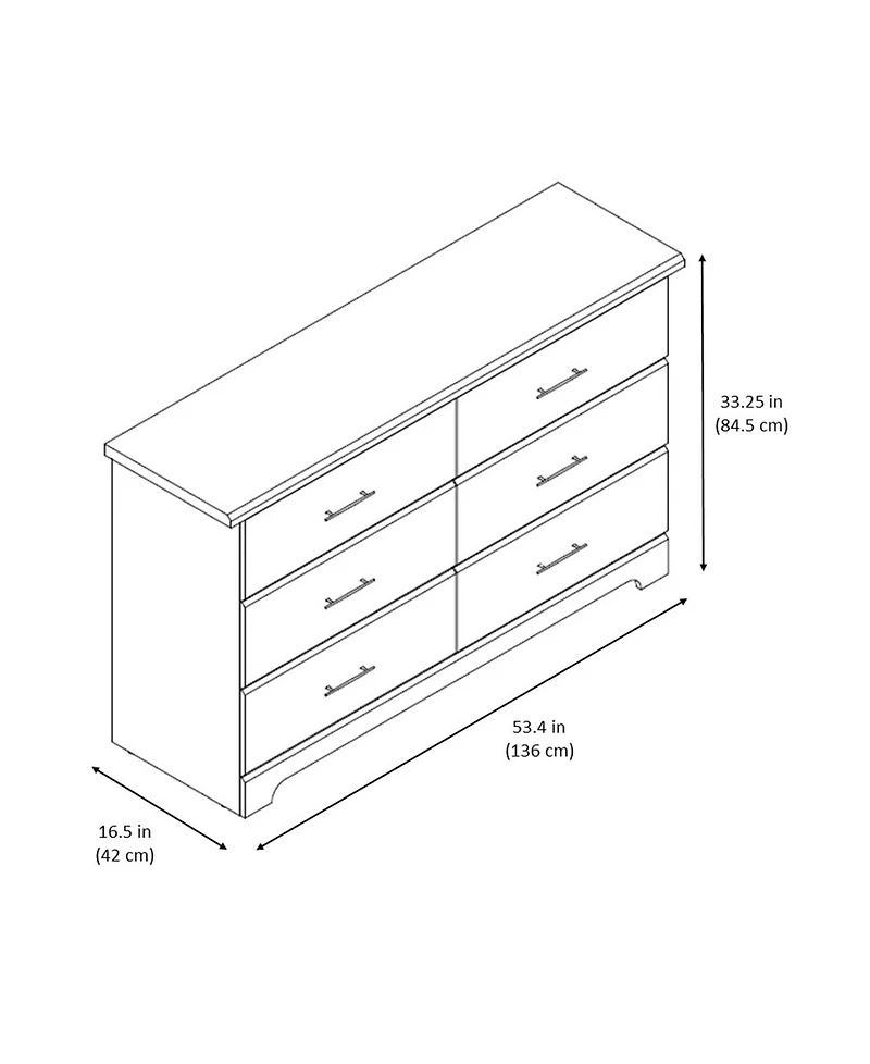 Storkcraft Brookside 6 Drawer Double Dresser