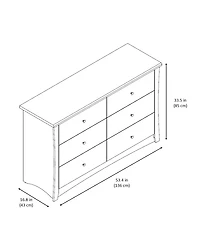 Storkcraft Crescent 6 Drawer Double Dresser