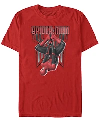 Marvel Men's Spider-Man Far From Home Hanging Around Short Sleeve T-Shirt