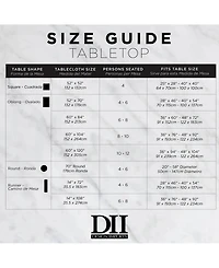 Design Imports 60" Round Eco vinyl Table Cloth Set of 3
