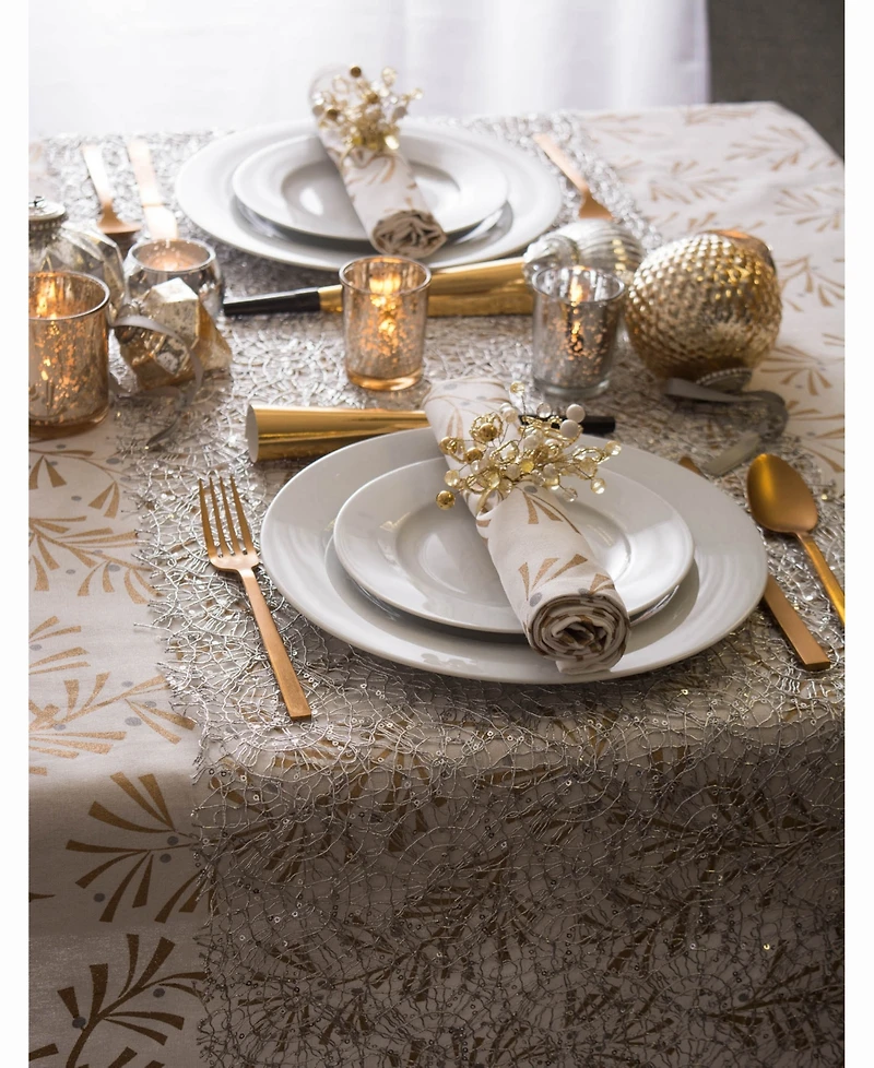 Design Imports Sequin Mesh Table Runner Roll 16" x 10'