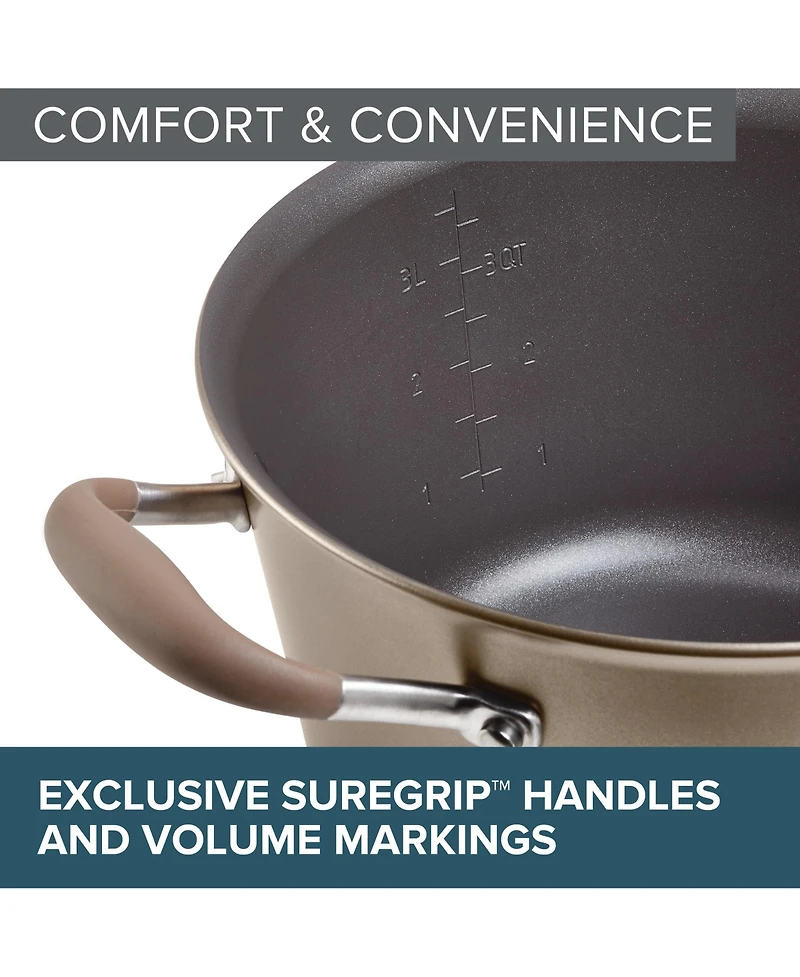 Anolon Advanced Home Hard-Anodized Nonstick 4.5-Qt. Tapered Saucepot